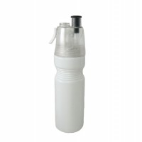 Outdoor sports water bottle plastic spray water bottle