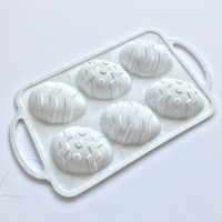 Eco-friendly Egg Shape Silicone Easter Silicone Mold for Chocolate Candies Ice Kitchen Bakeware Mold