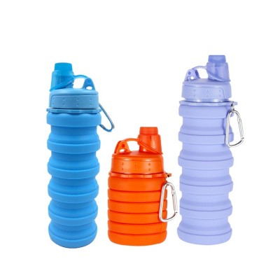 Collapsible Silicone Folding Sport Drinking Travel Bottle