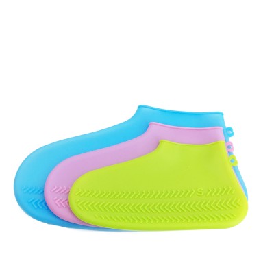 wholesale eco friendly reusable collapsible foldable silicone shoe cover non slip rain boot covers waterproof  boots