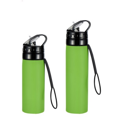 wholesale Hot Sale Eco Friendly Collapsible cup Silicone customised Water cup foldable reusable Bottle 600ml 20 OZ