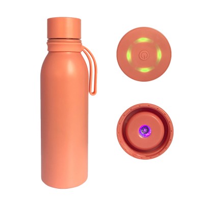 UV Sterilization Water Bottle with Double Wall Keeping the Water Hot and Cool