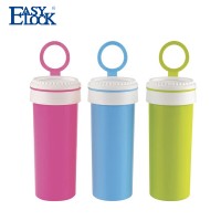 [520ml 17.6oz 2.08cup]Cool Flip Top Manufacturer Team School Kids Water Bottle with Handle