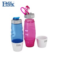 [600ML 20.3OZ 2.4CUP] Fashion Smart Outdoor Hiking Plastic Water Bottle with Handle